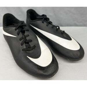 Nike Shoes Youth 4.5 Soccer Cleats Black Bravata Low Swoosh Sneakers Athletic‎